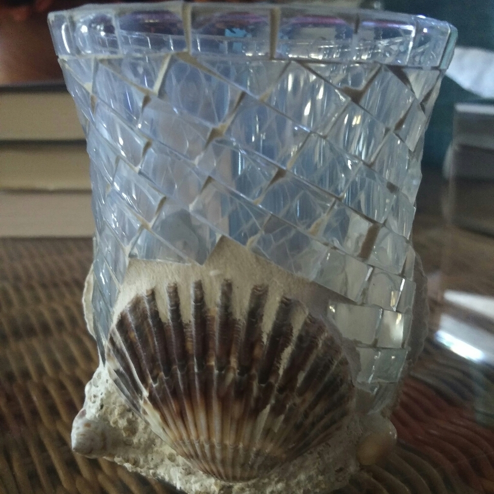 3/$20 Seashell mermaid votive holder - Picture 4 of 4